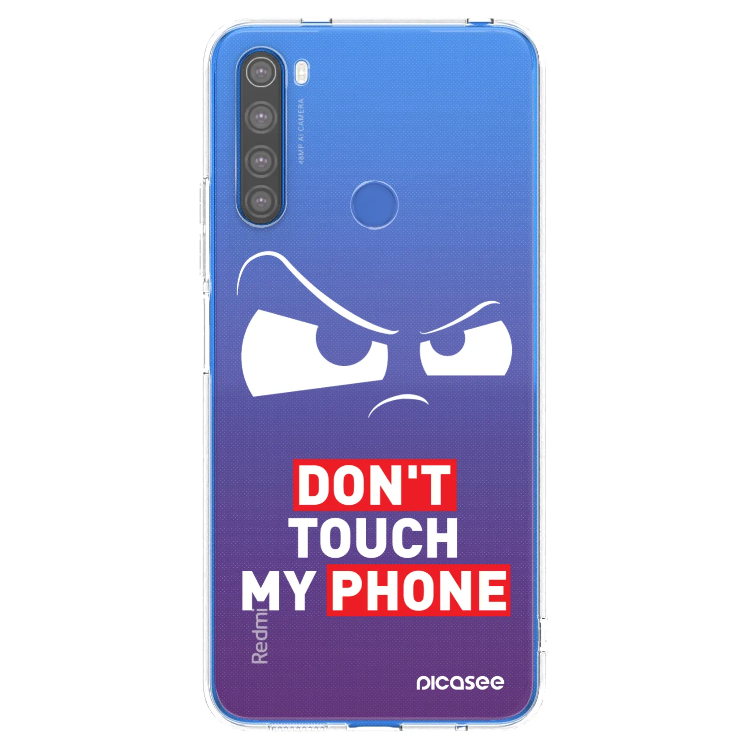 Picasee silikonový průhledný obal pro Xiaomi Redmi Note 8T - Cloudy Eye - Transparent