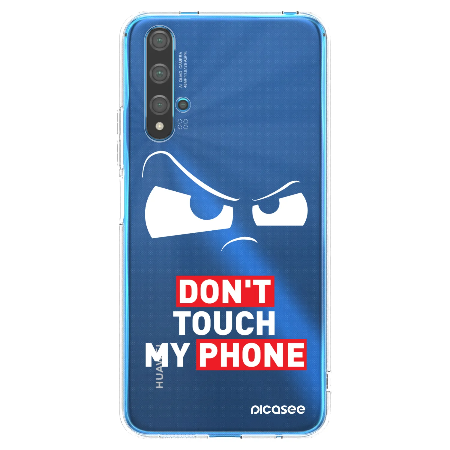 Picasee silikonový průhledný obal pro Huawei Nova 5T - Cloudy Eye - Transparent