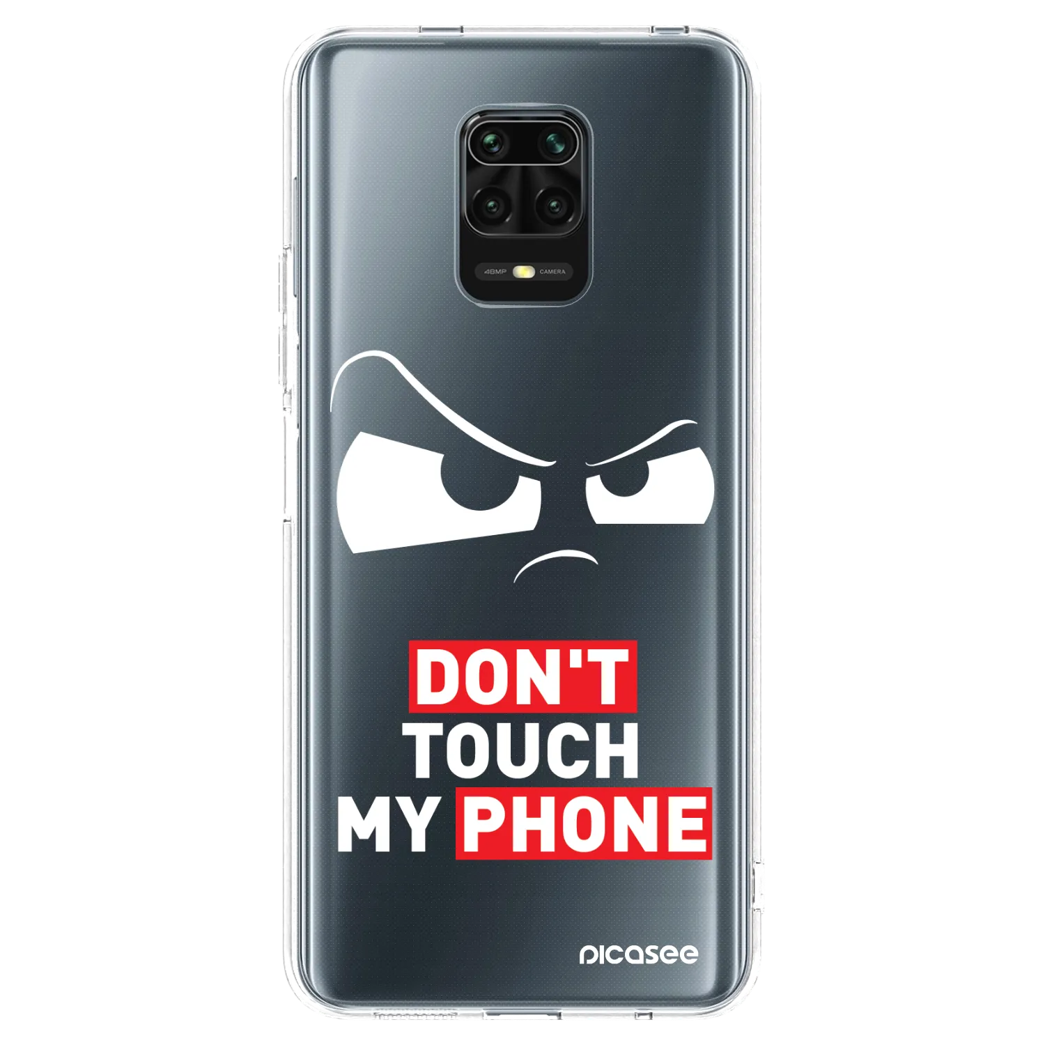 Picasee silikonový průhledný obal pro Xiaomi Redmi Note 9 Pro - Cloudy Eye - Transparent