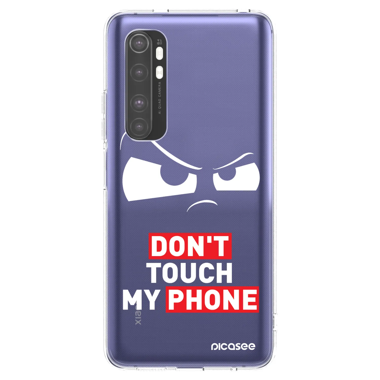 Picasee silikonový průhledný obal pro Xiaomi Mi Note 10 Lite - Cloudy Eye - Transparent