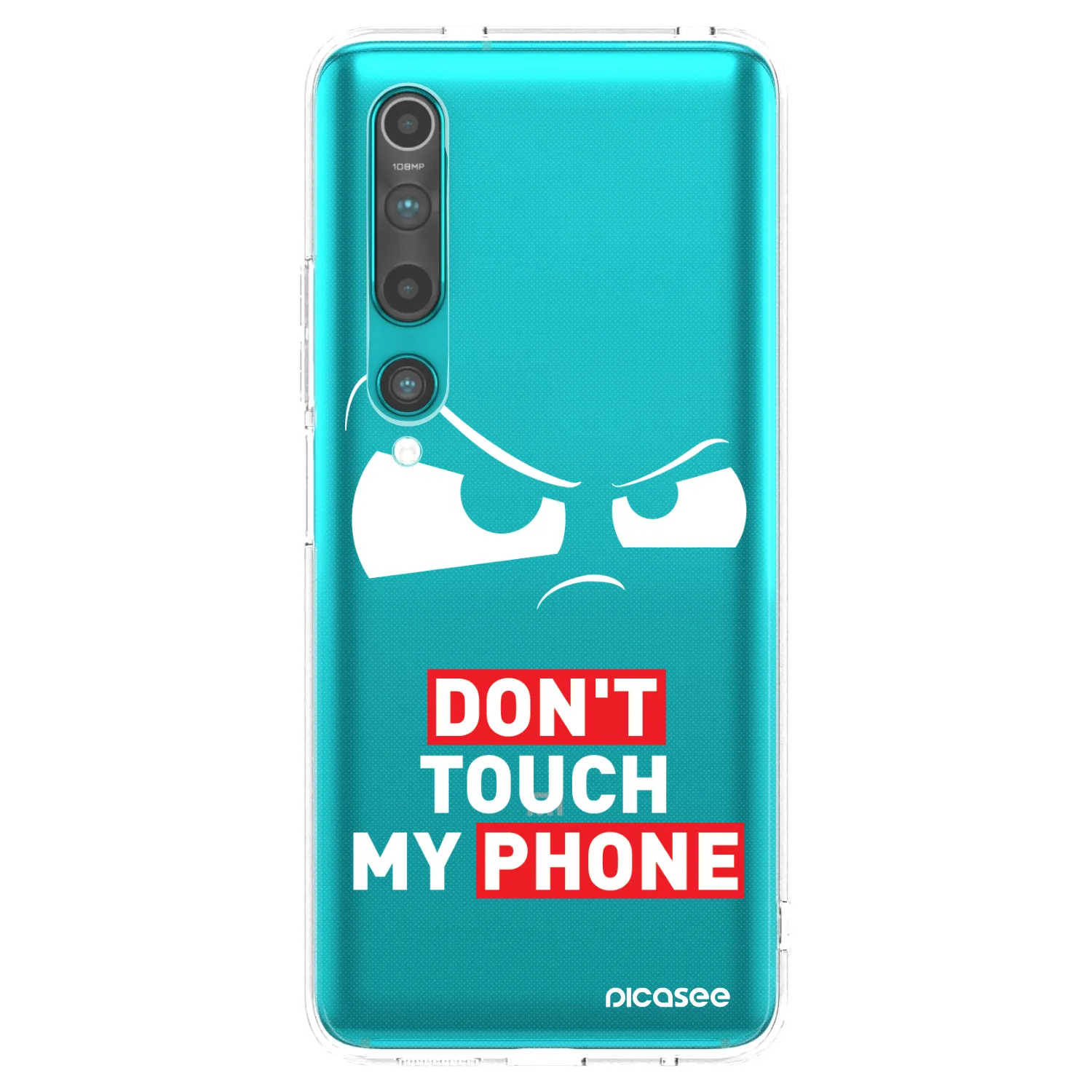 Picasee silikonový průhledný obal pro Xiaomi Mi 10 - Cloudy Eye - Transparent