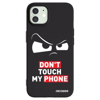 Picasee silikonový černý obal pro Apple iPhone 12 - Cloudy Eye - Transparent