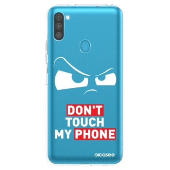 Picasee silikonový průhledný obal pro Samsung Galaxy M11 - Cloudy Eye - Transparent