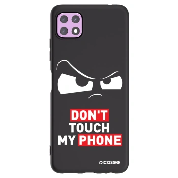 Picasee silikonový černý obal pro Samsung Galaxy A22 A226B 5G - Cloudy Eye - Transparent