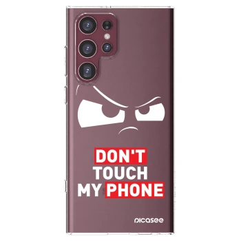 Picasee silikonový průhledný obal pro Samsung Galaxy S22 Ultra 5G - Cloudy Eye - Transparent