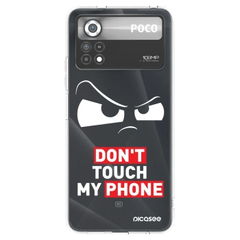 Picasee silikonový průhledný obal pro Xiaomi Poco X4 Pro 5G - Cloudy Eye - Transparent