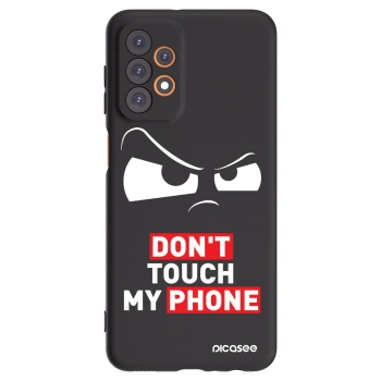 Picasee silikonový černý obal pro Samsung Galaxy A23 A236B 5G - Cloudy Eye - Transparent