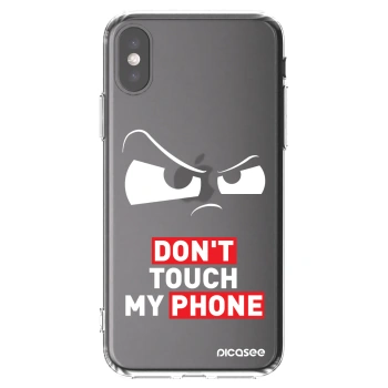 Picasee silikonový průhledný obal pro Apple iPhone X/XS - Cloudy Eye - Transparent