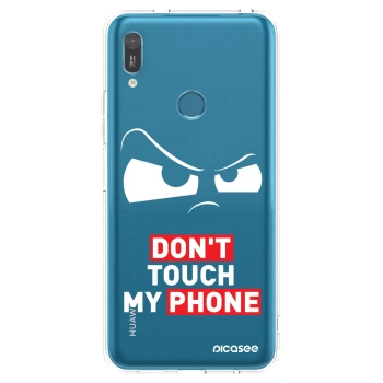 Picasee silikonový průhledný obal pro Huawei Y6 2019 - Cloudy Eye - Transparent