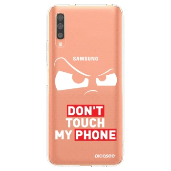 Picasee silikonový průhledný obal pro Samsung Galaxy A70 A705F - Cloudy Eye - Transparent