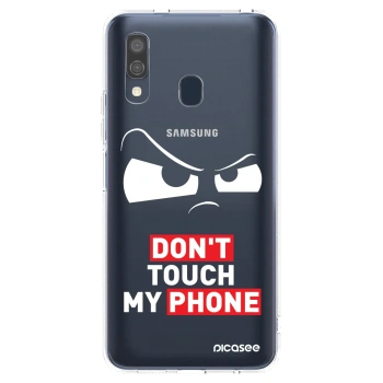 Picasee silikonový průhledný obal pro Samsung Galaxy A40 A405F - Cloudy Eye - Transparent