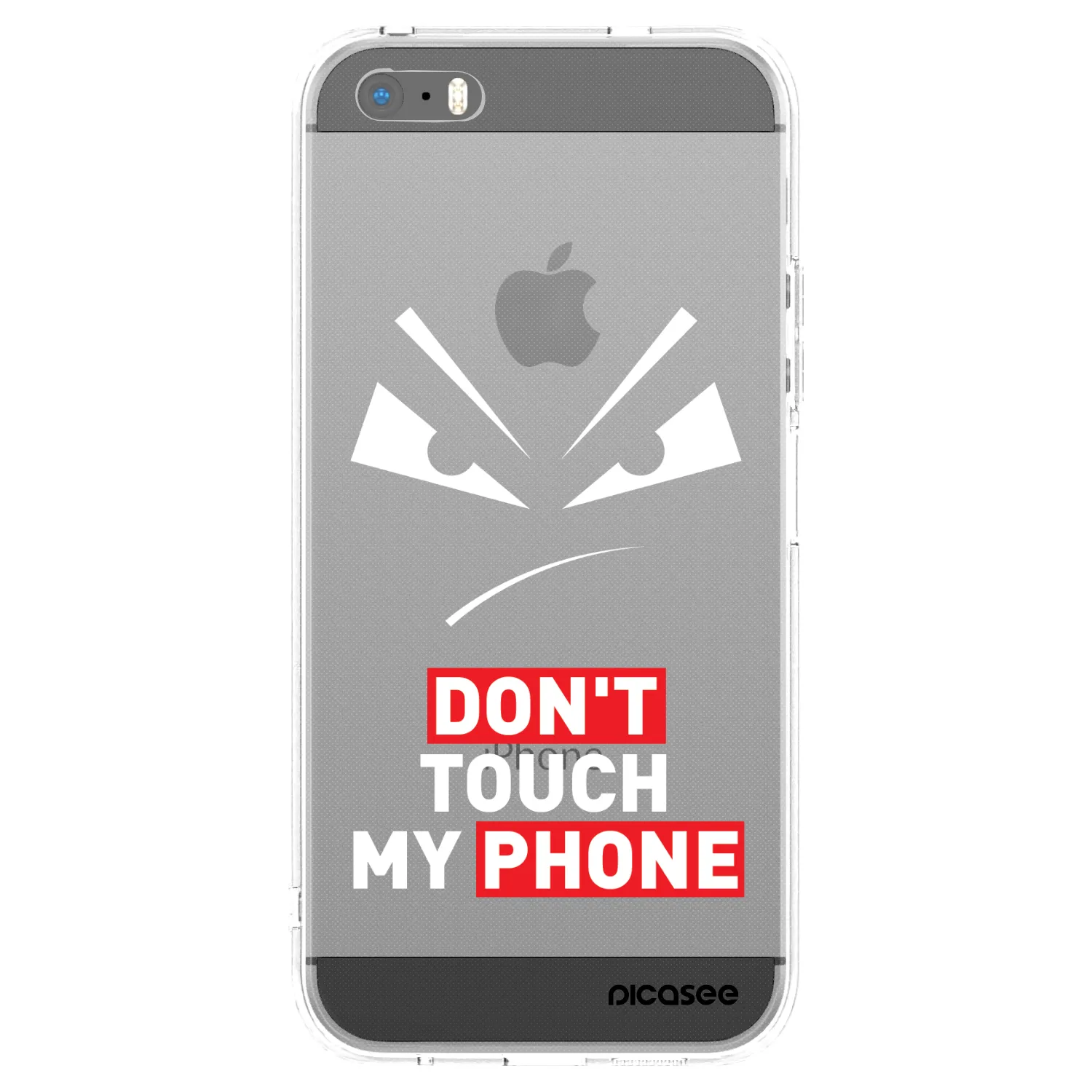 Picasee silikonový průhledný obal pro Apple iPhone 5/5S/SE - Evil Eye - Transparent