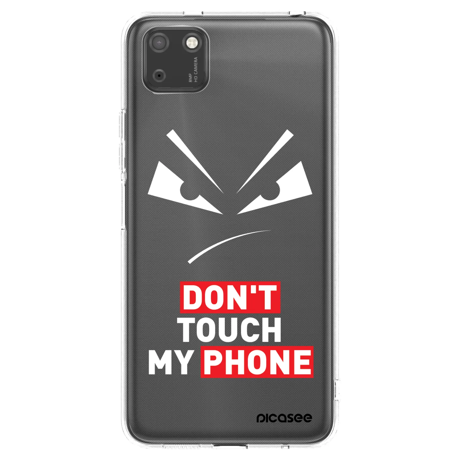 Picasee silikonový průhledný obal pro Huawei Y5P - Evil Eye - Transparent