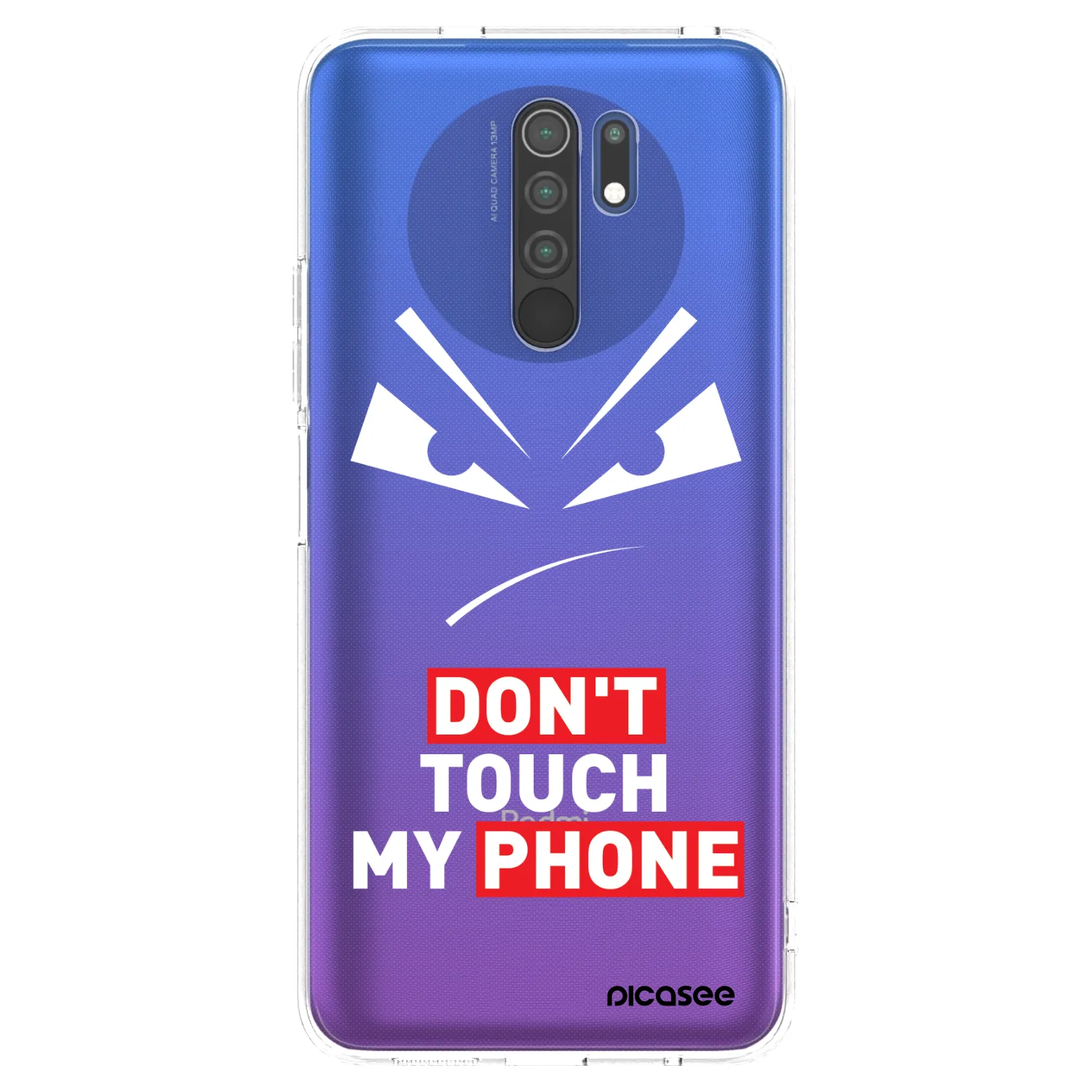 Picasee silikonový průhledný obal pro Xiaomi Redmi 9 - Evil Eye - Transparent