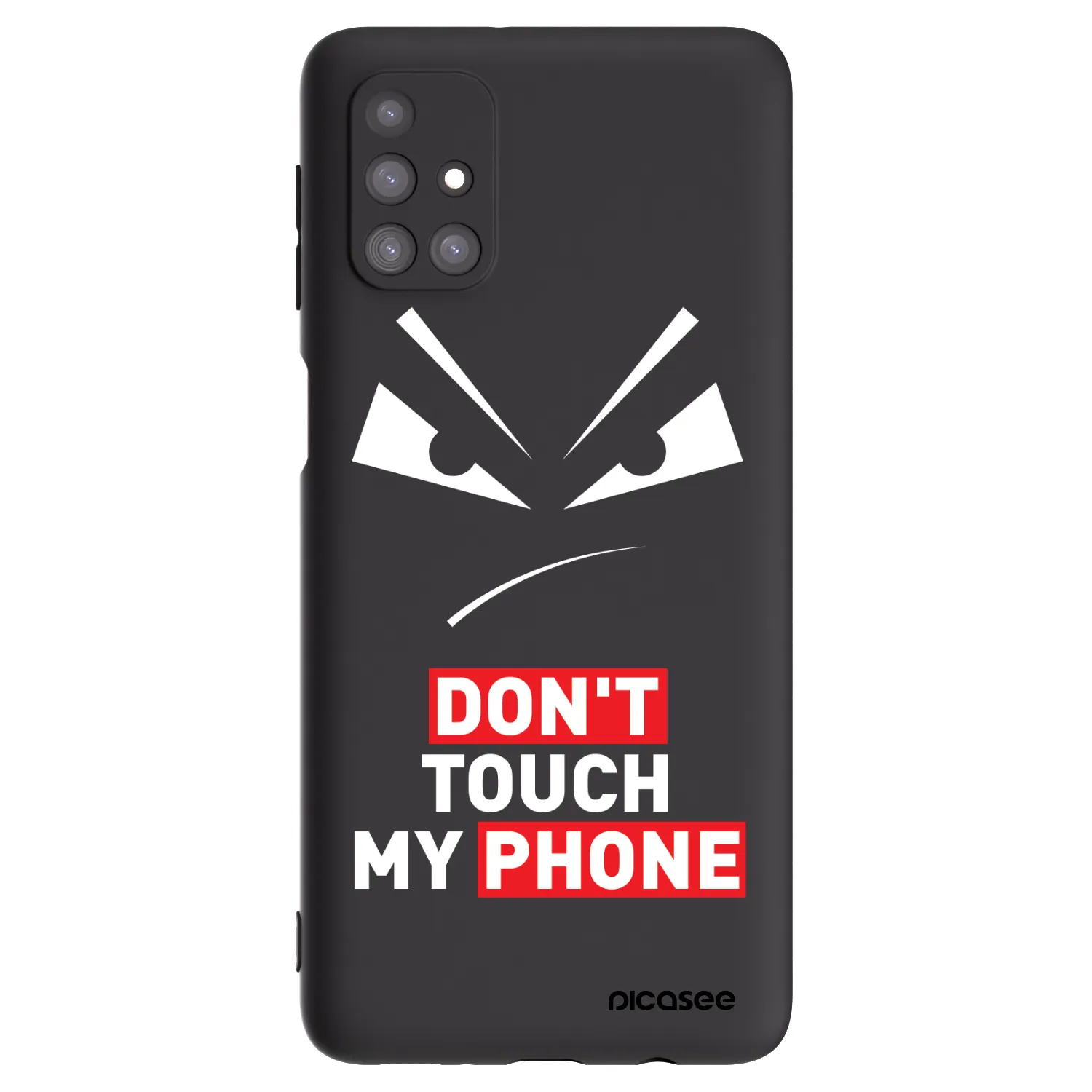 Picasee silikonový černý obal pro Samsung Galaxy M31s - Evil Eye - Transparent