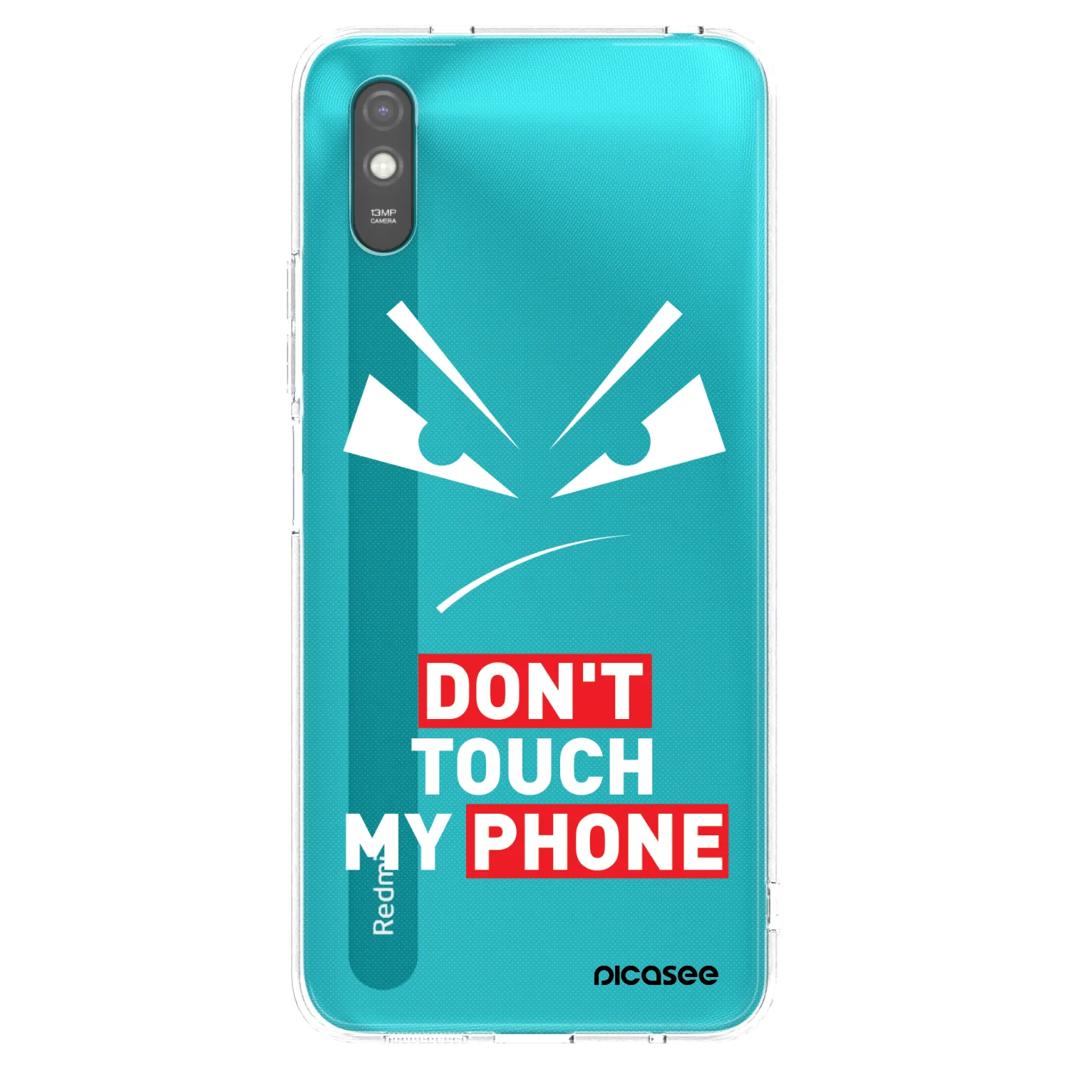 Picasee silikonový průhledný obal pro Xiaomi Redmi 9A - Evil Eye - Transparent