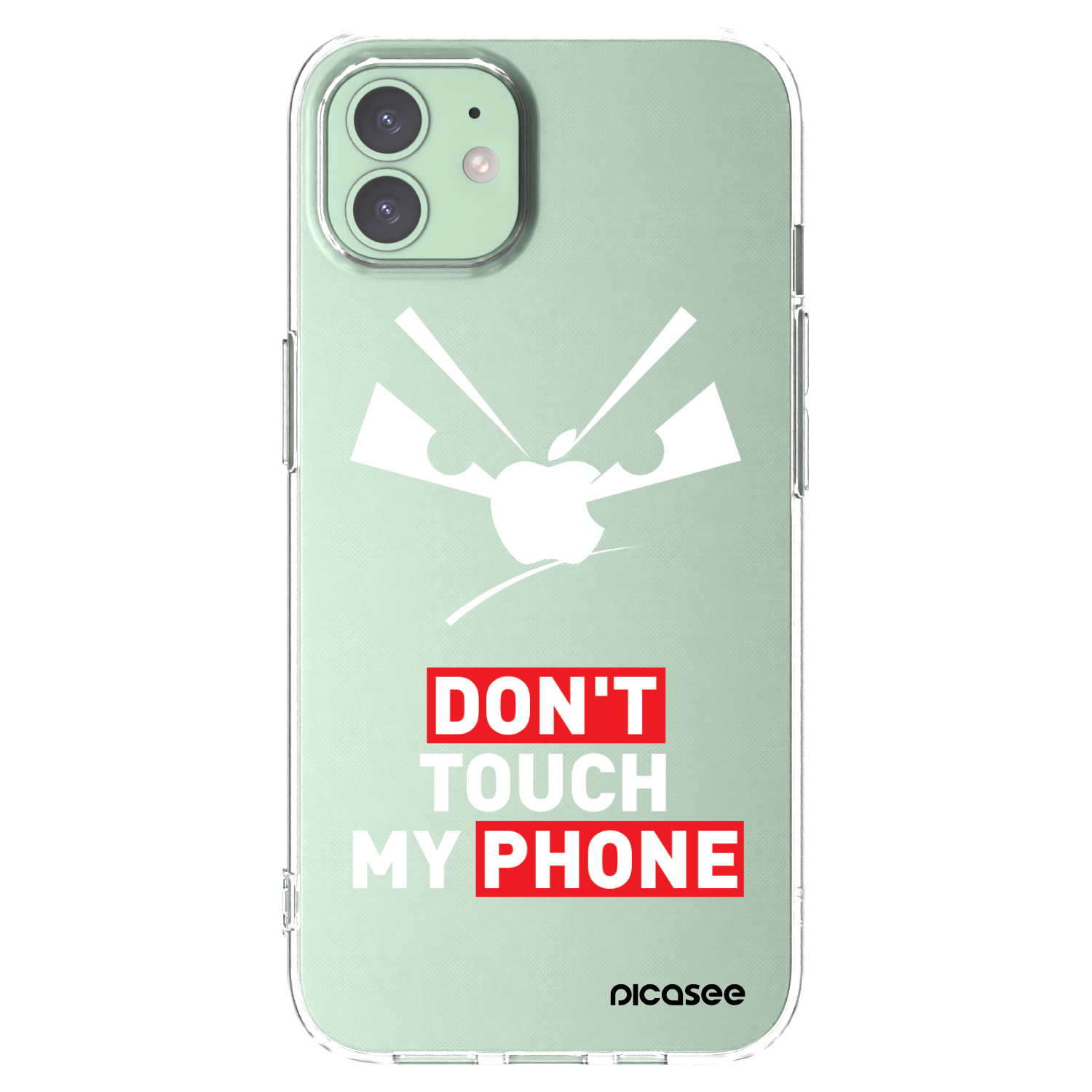 Picasee silikonový průhledný obal pro Apple iPhone 12 - Evil Eye - Transparent