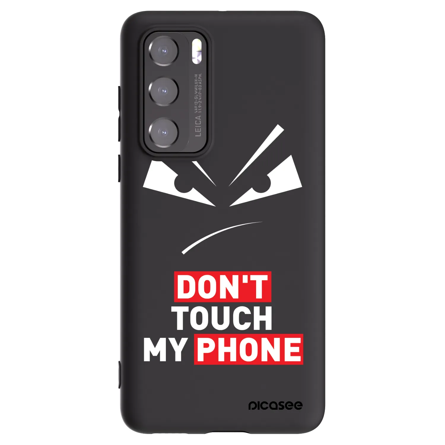 Picasee silikonový černý obal pro Huawei P40 - Evil Eye - Transparent