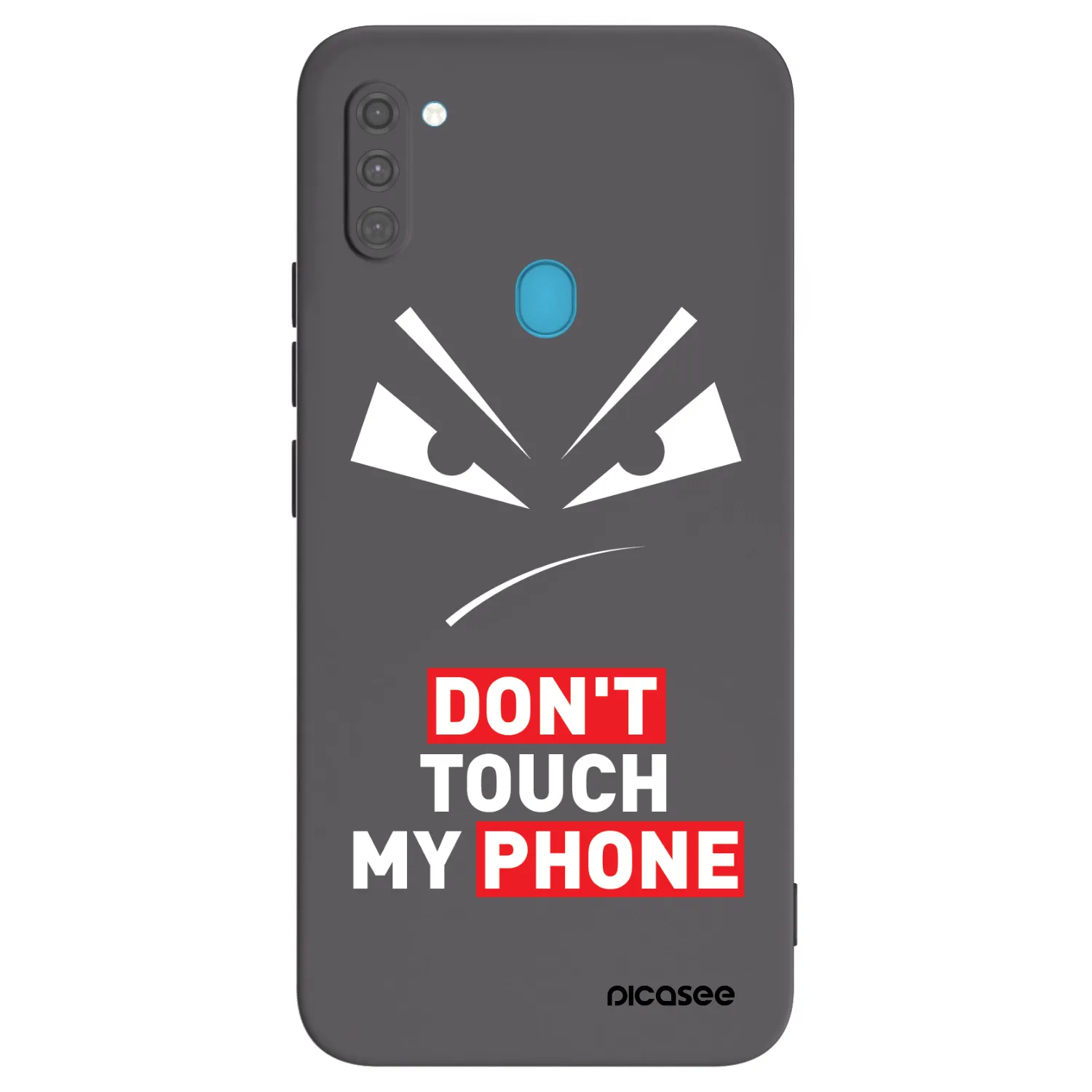 Picasee silikonový černý obal pro Samsung Galaxy M11 - Evil Eye - Transparent