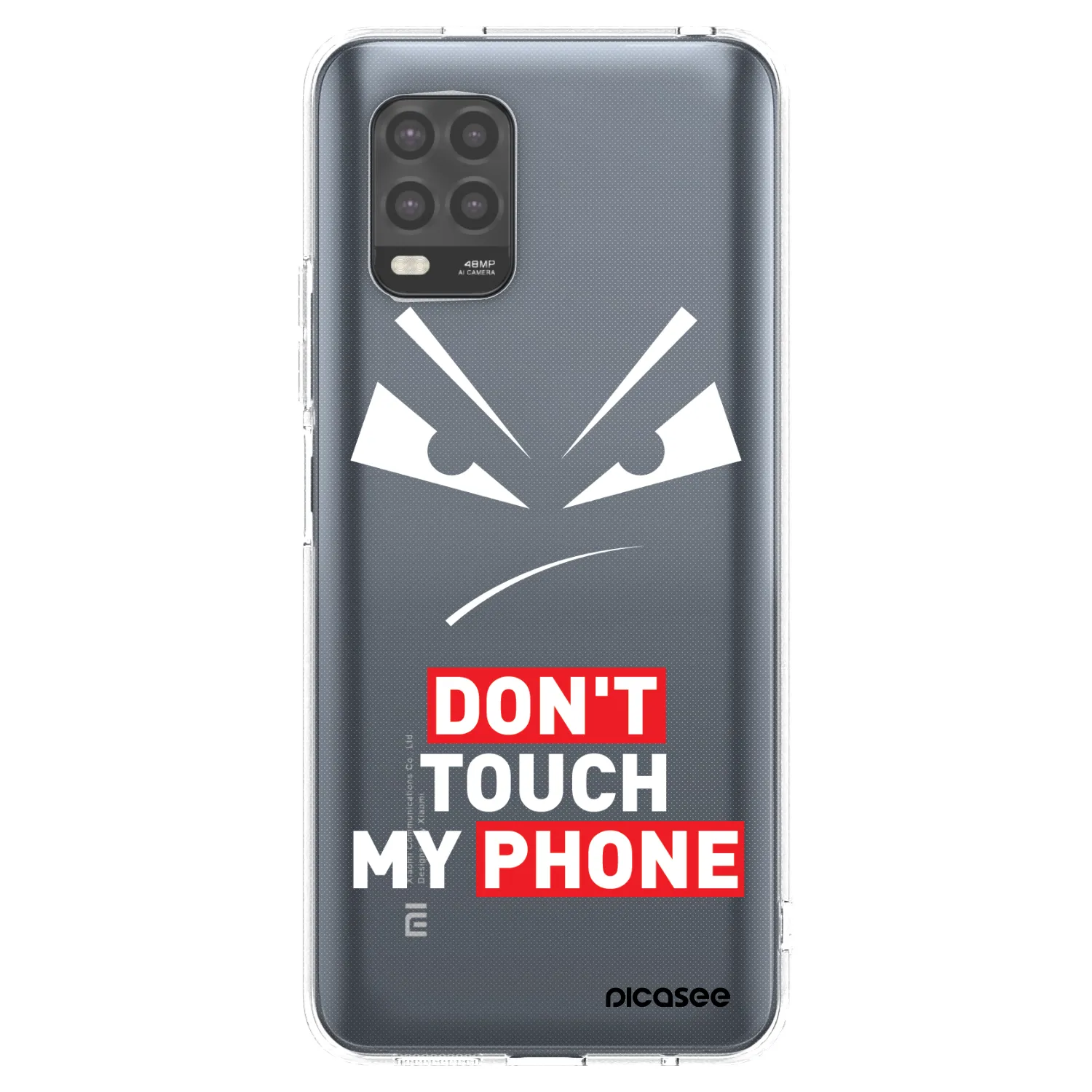 Picasee silikonový průhledný obal pro Xiaomi Mi 10 Lite - Evil Eye - Transparent