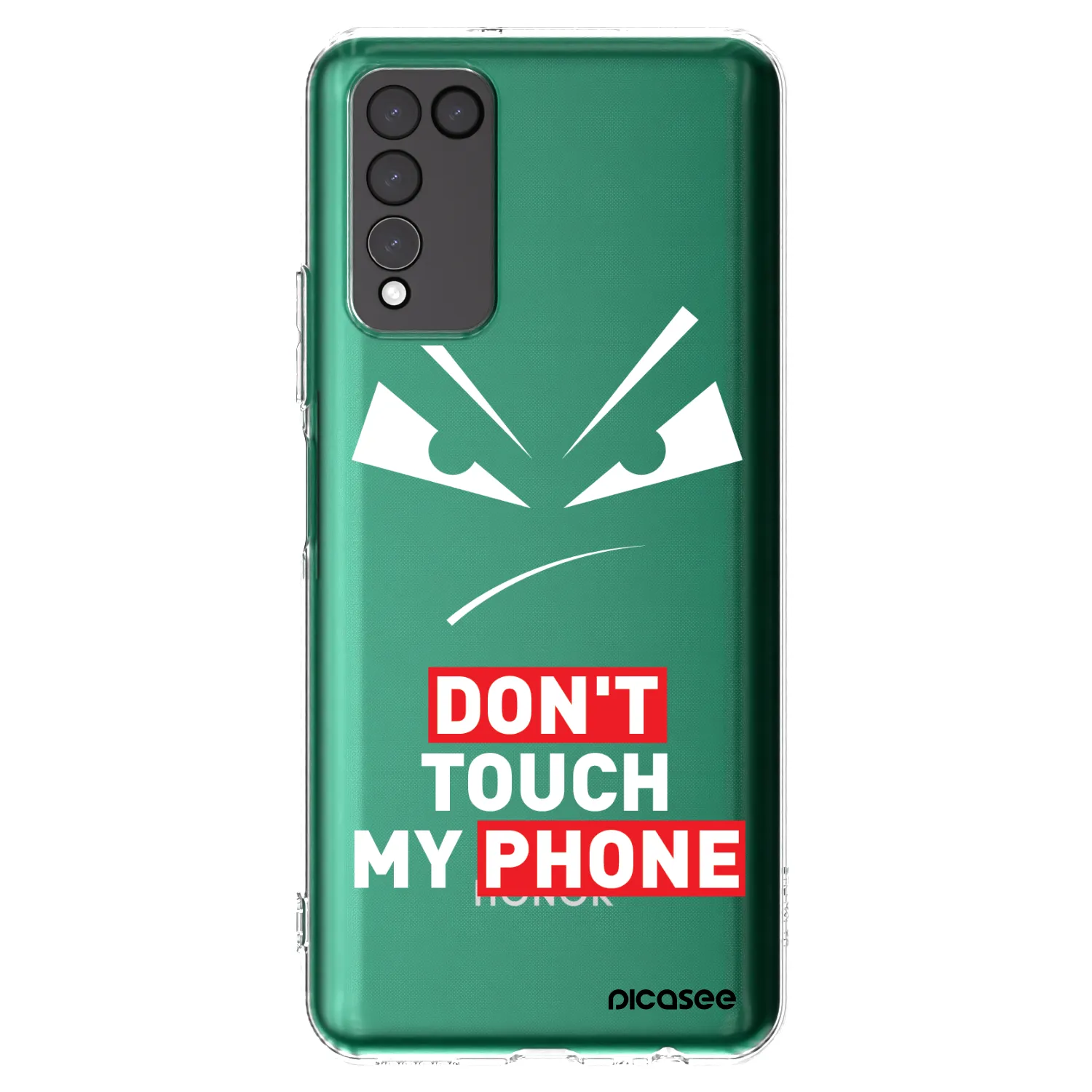 Picasee silikonový průhledný obal pro Honor 10X Lite - Evil Eye - Transparent