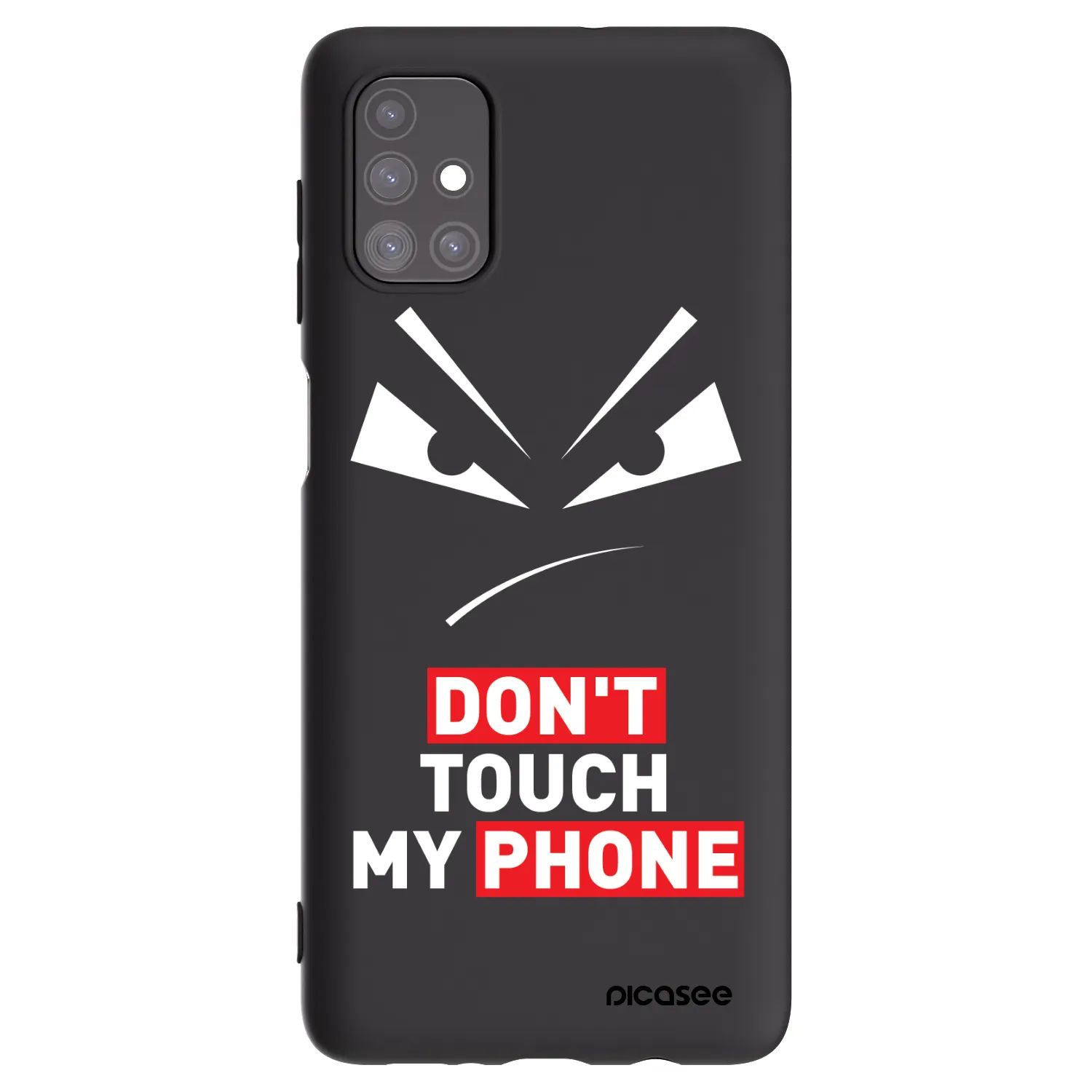 Picasee silikonový černý obal pro Samsung Galaxy M51 M515F - Evil Eye - Transparent