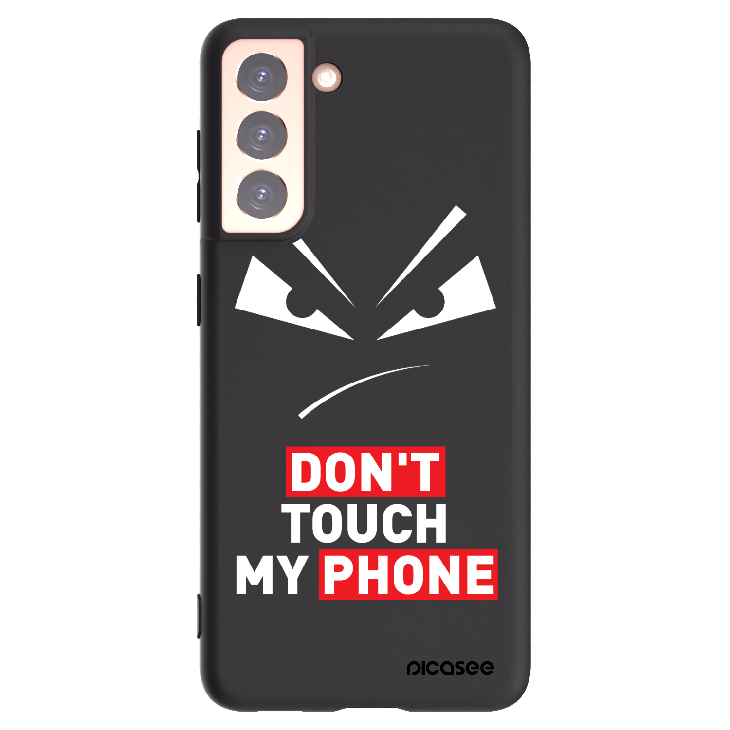 Picasee silikonový černý obal pro Samsung Galaxy S21 5G G991B - Evil Eye - Transparent
