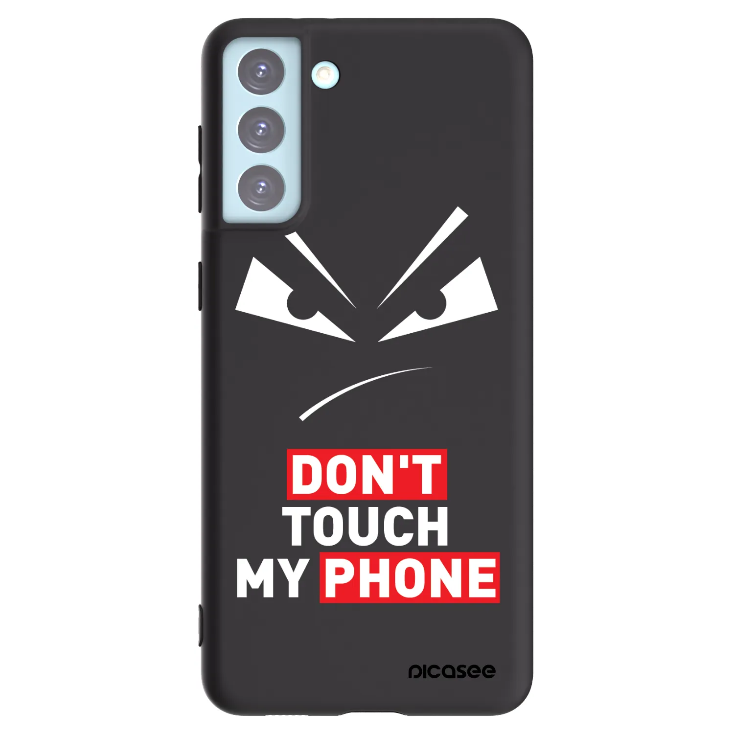 Picasee silikonový černý obal pro Samsung Galaxy S21+ 5G G996F - Evil Eye - Transparent