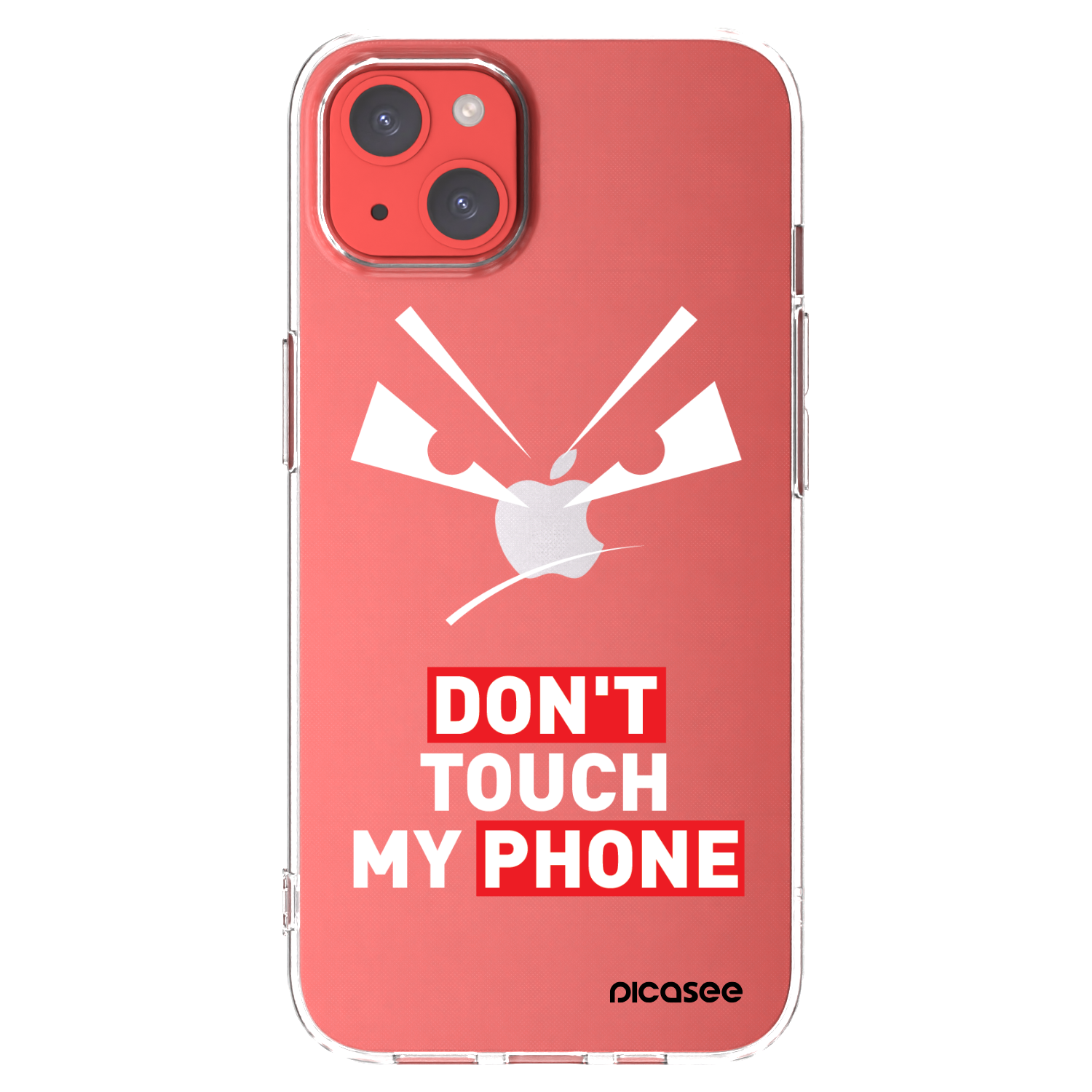 Picasee silikonový průhledný obal pro Apple iPhone 13 - Evil Eye - Transparent