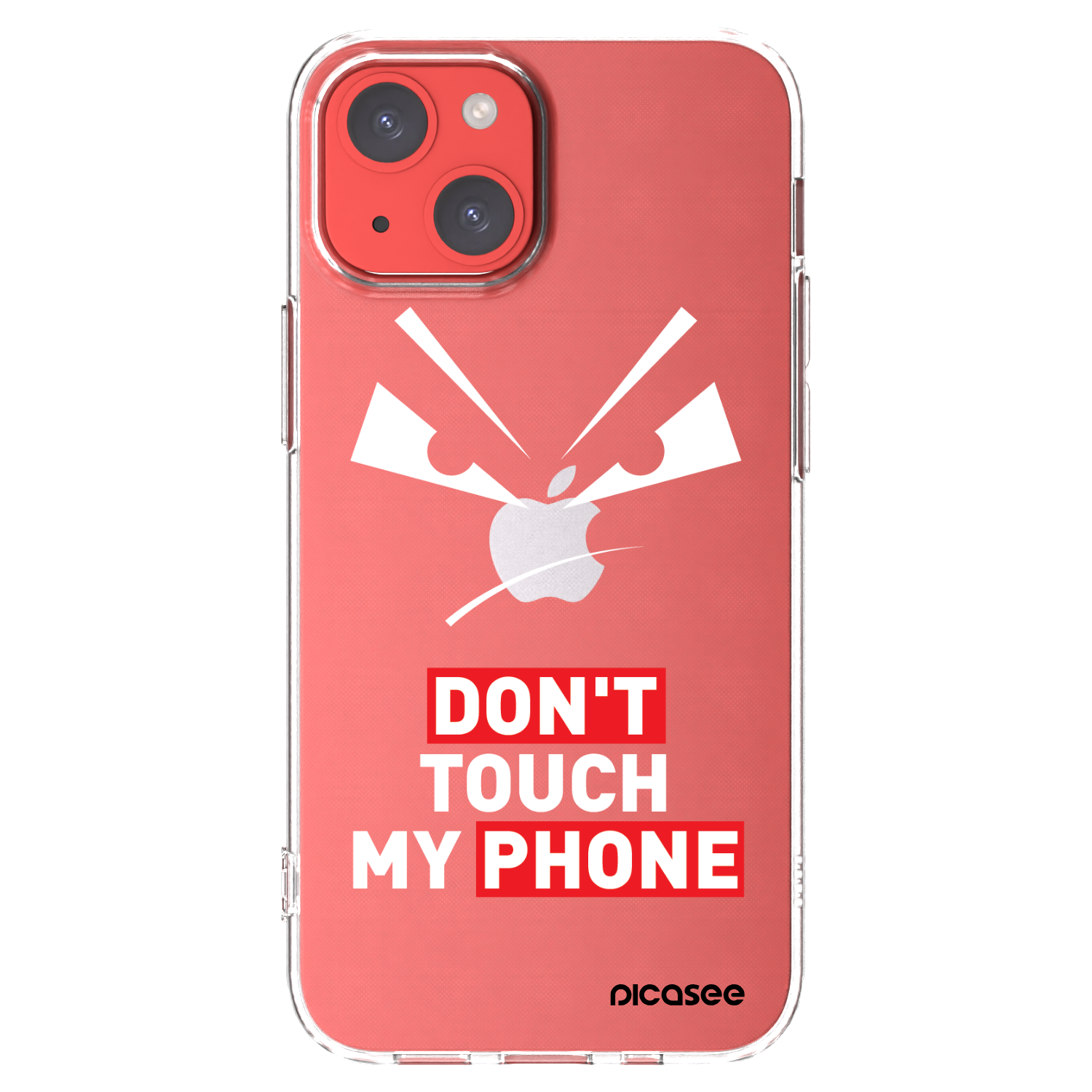 Picasee silikonový průhledný obal pro Apple iPhone 13 mini - Evil Eye - Transparent