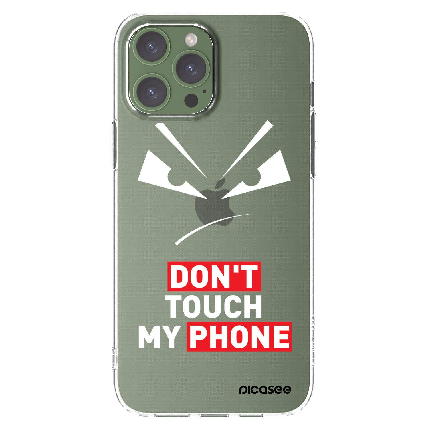 Picasee silikonový průhledný obal pro Apple iPhone 13 Pro Max - Evil Eye - Transparent