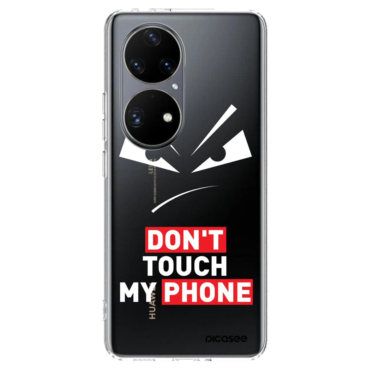 Picasee silikonový průhledný obal pro Huawei P50 - Evil Eye - Transparent