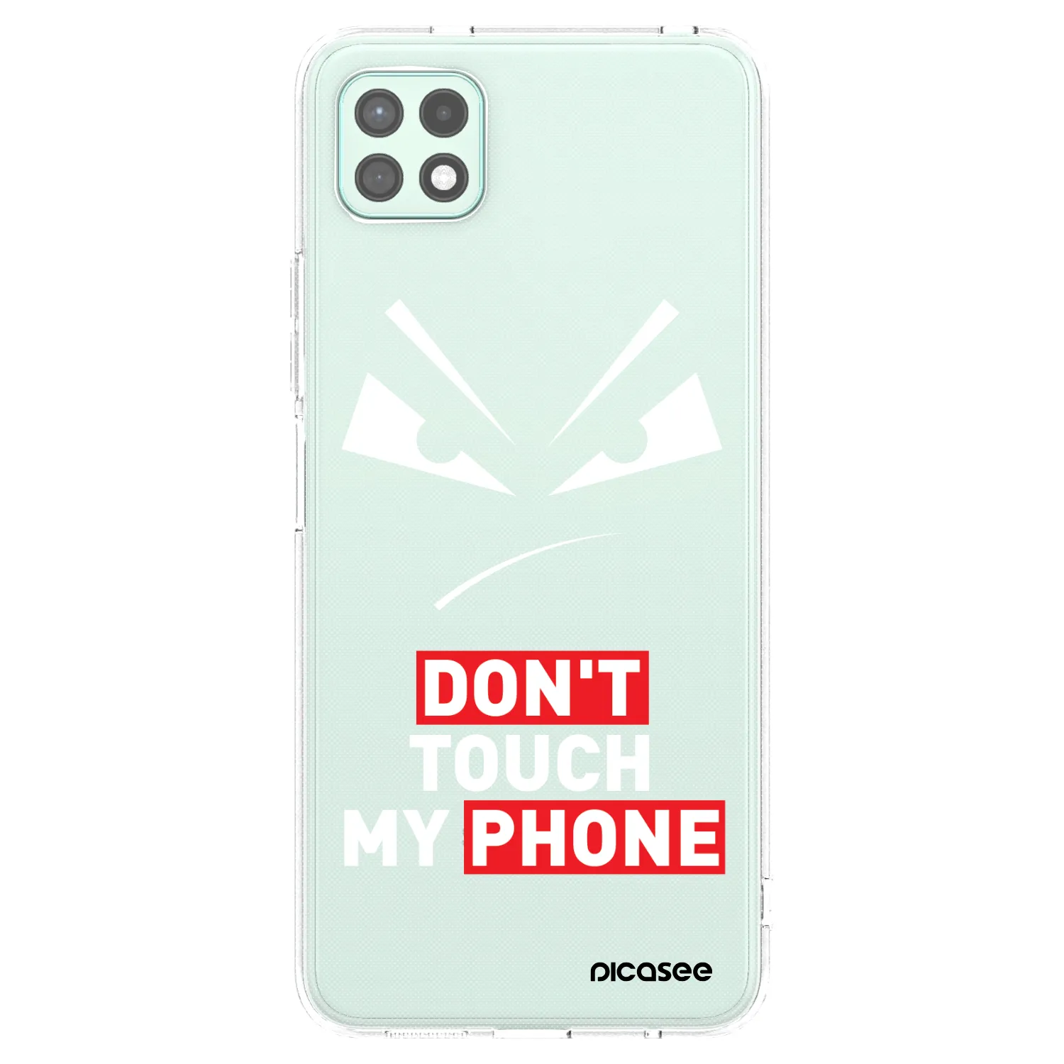 Picasee silikonový průhledný obal pro Samsung Galaxy A22 A226B 5G - Evil Eye - Transparent