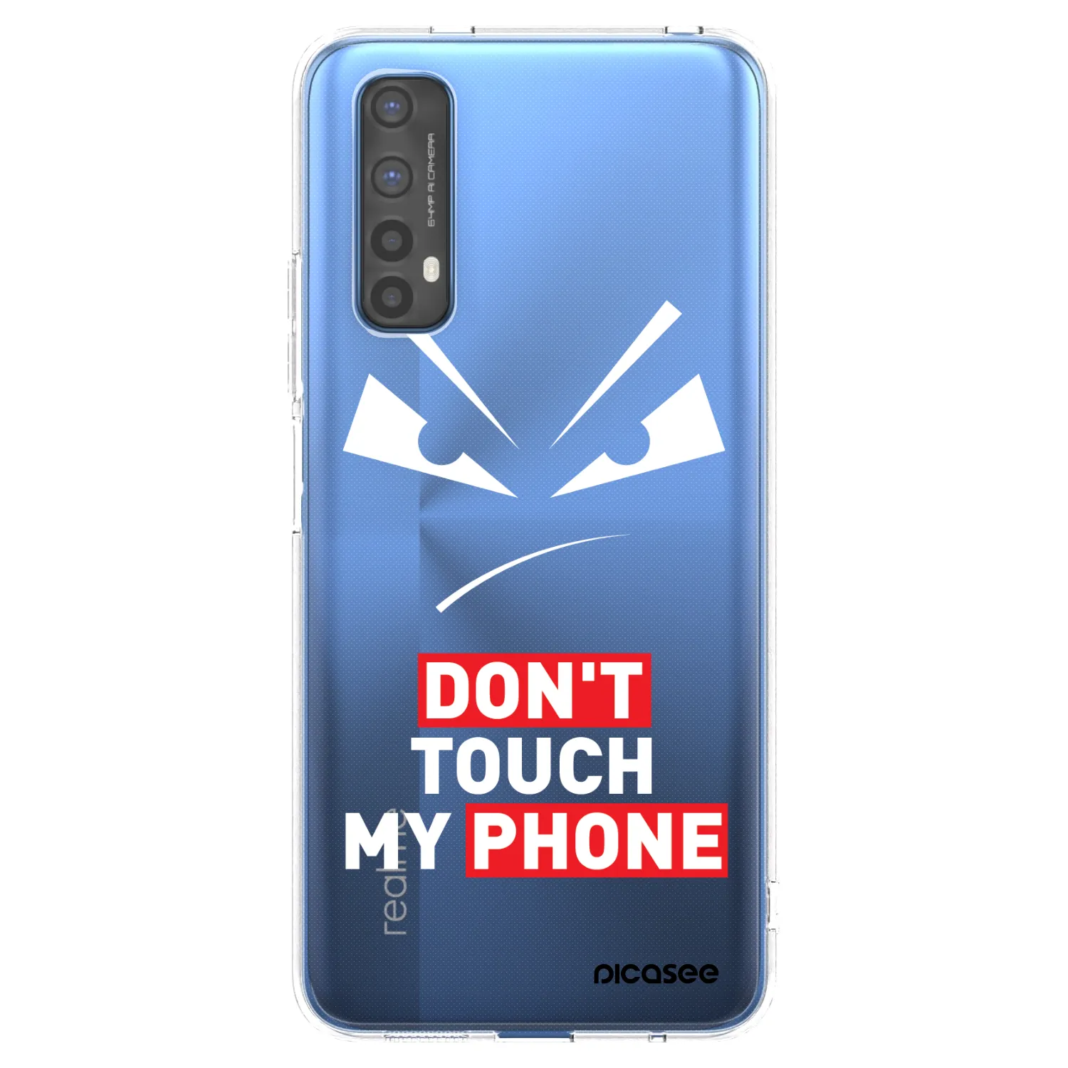 Picasee silikonový průhledný obal pro Realme 7 - Evil Eye - Transparent