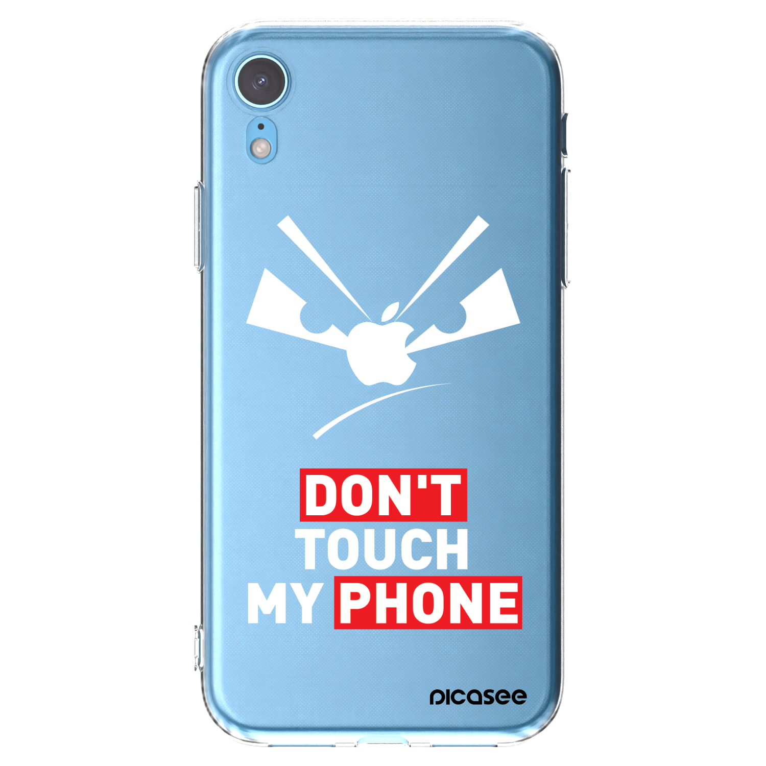 Picasee silikonový průhledný obal pro Apple iPhone XR - Evil Eye - Transparent