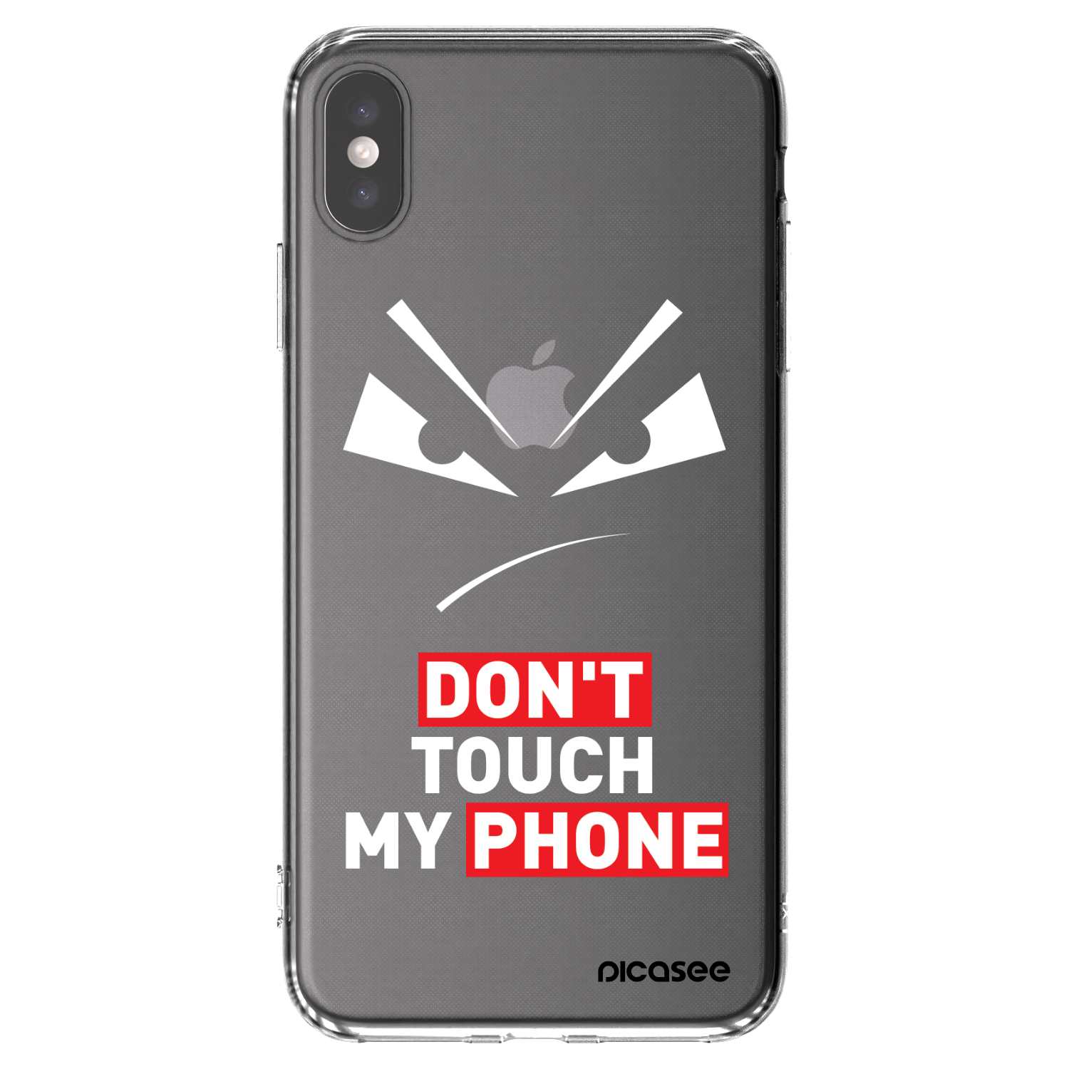 Picasee silikonový průhledný obal pro Apple iPhone XS Max - Evil Eye - Transparent