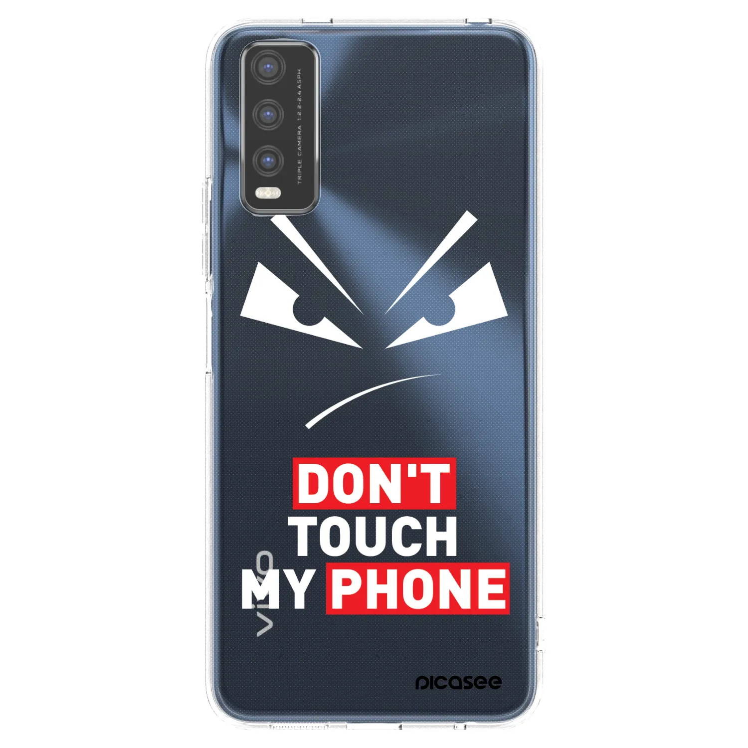 Picasee silikonový průhledný obal pro Vivo Y20s - Evil Eye - Transparent