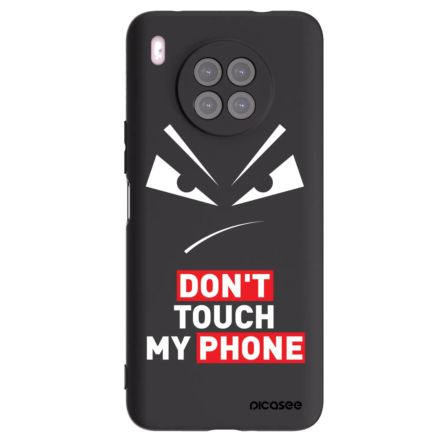 Picasee silikonový černý obal pro Huawei Nova 8i - Evil Eye - Transparent