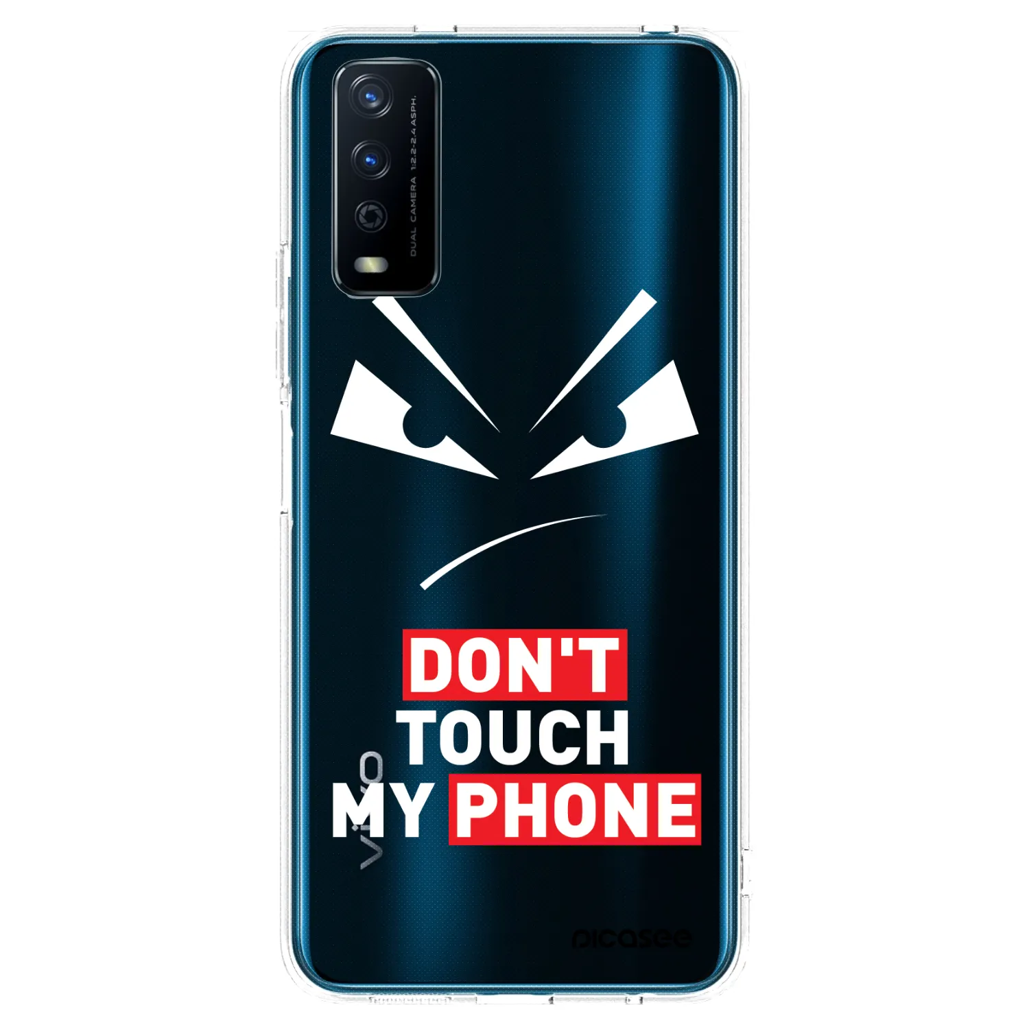 Picasee silikonový průhledný obal pro Vivo Y11s - Evil Eye - Transparent