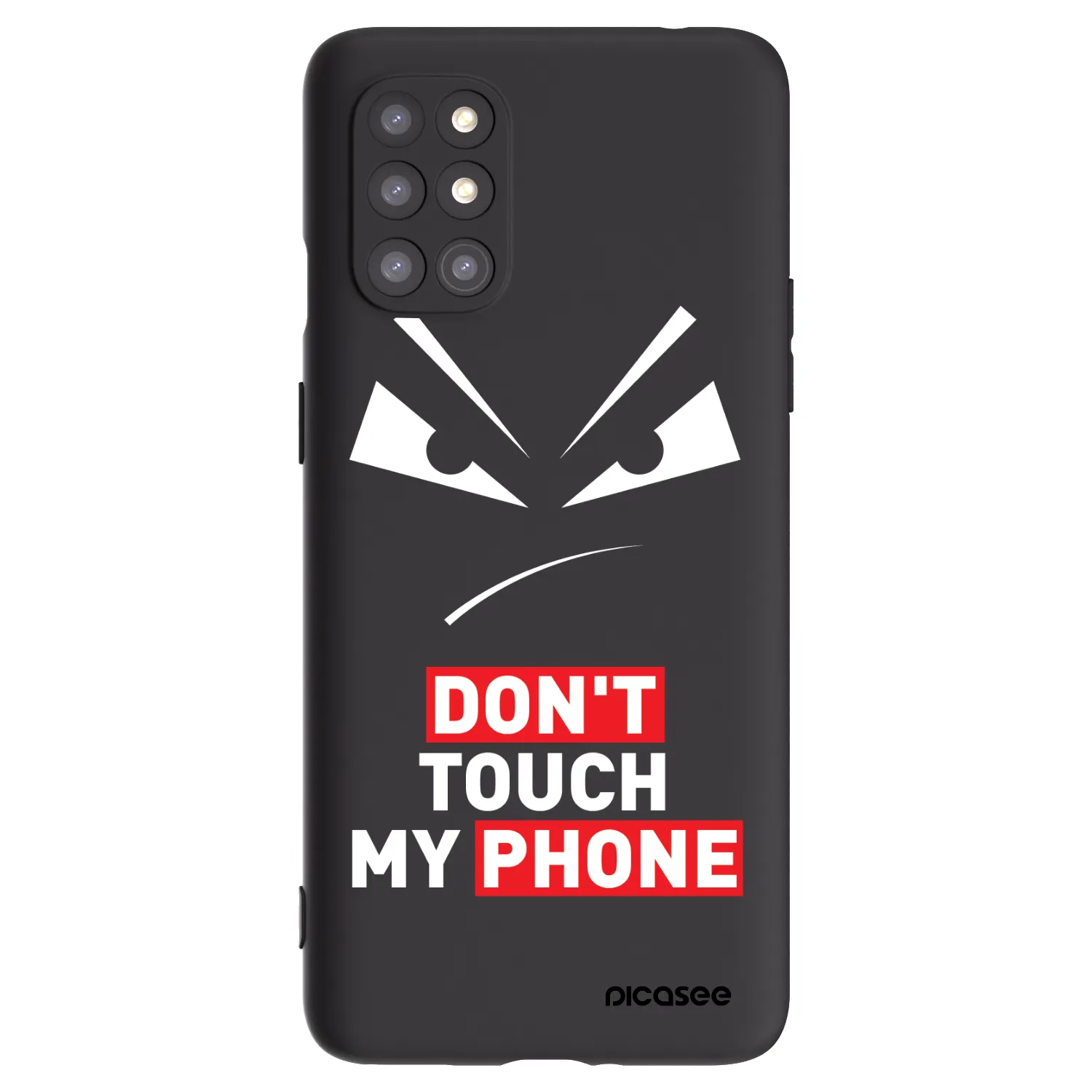 Picasee silikonový černý obal pro OnePlus 8T - Evil Eye - Transparent