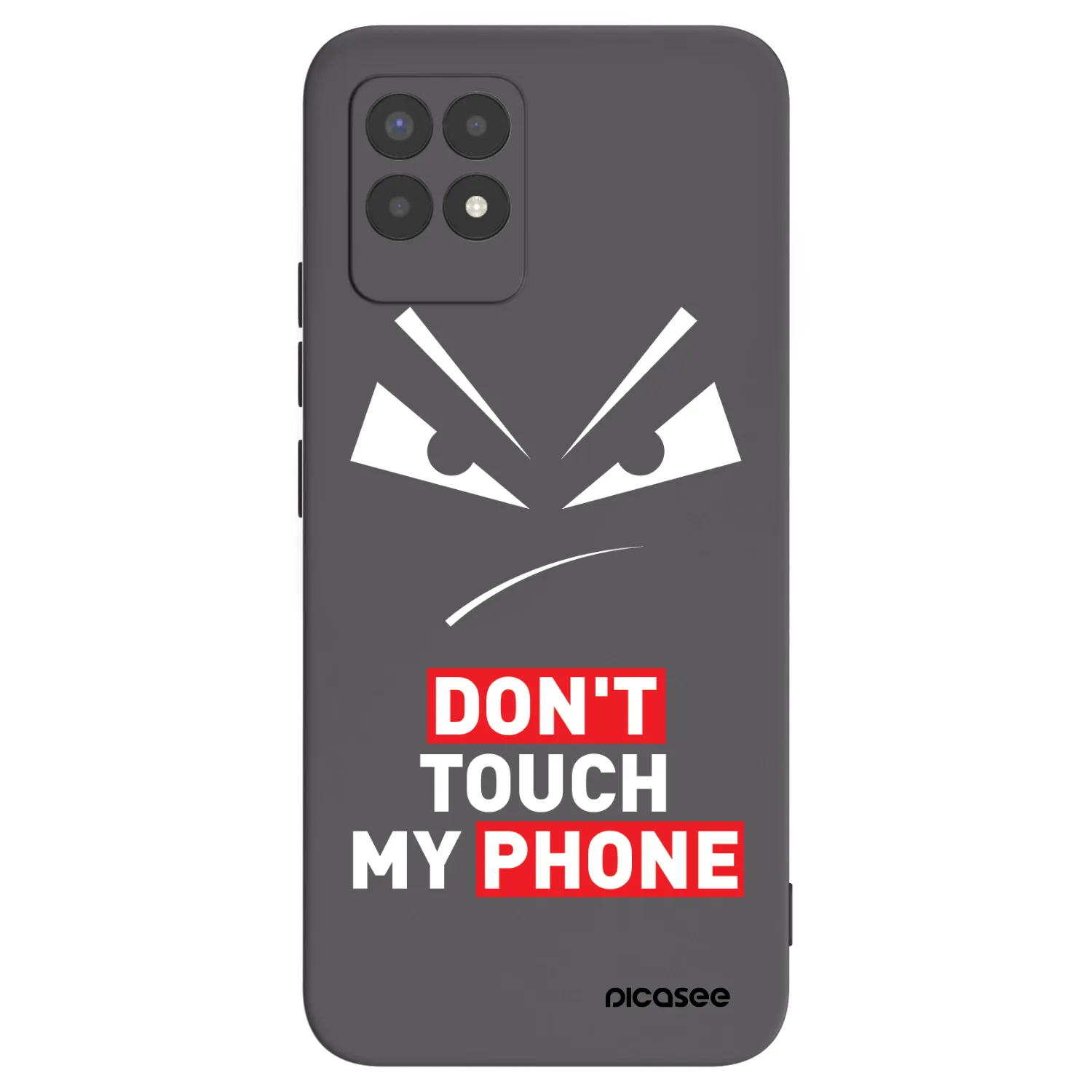 Picasee silikonový černý obal pro Realme 8i - Evil Eye - Transparent