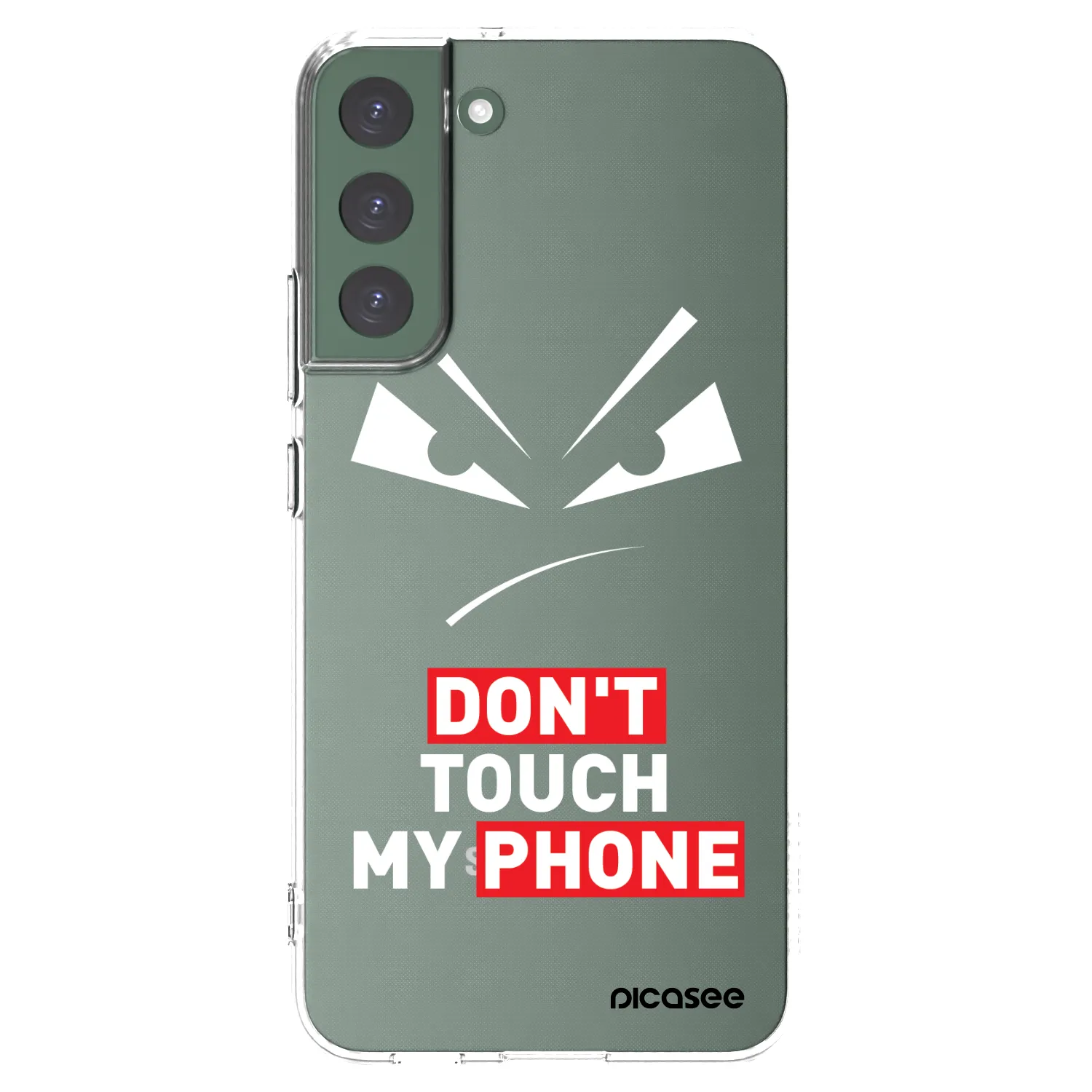 Picasee silikonový průhledný obal pro Samsung Galaxy S22+ 5G - Evil Eye - Transparent