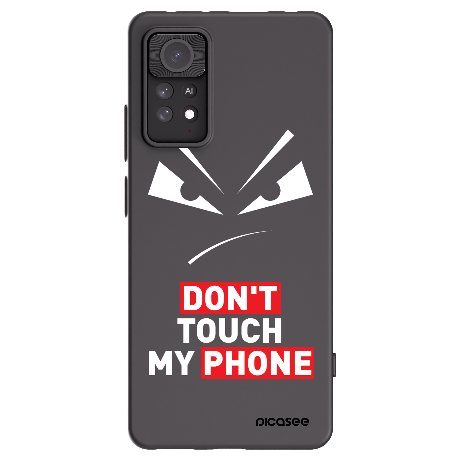 Picasee silikonový černý obal pro Xiaomi Redmi Note 11 Pro 5G - Evil Eye - Transparent