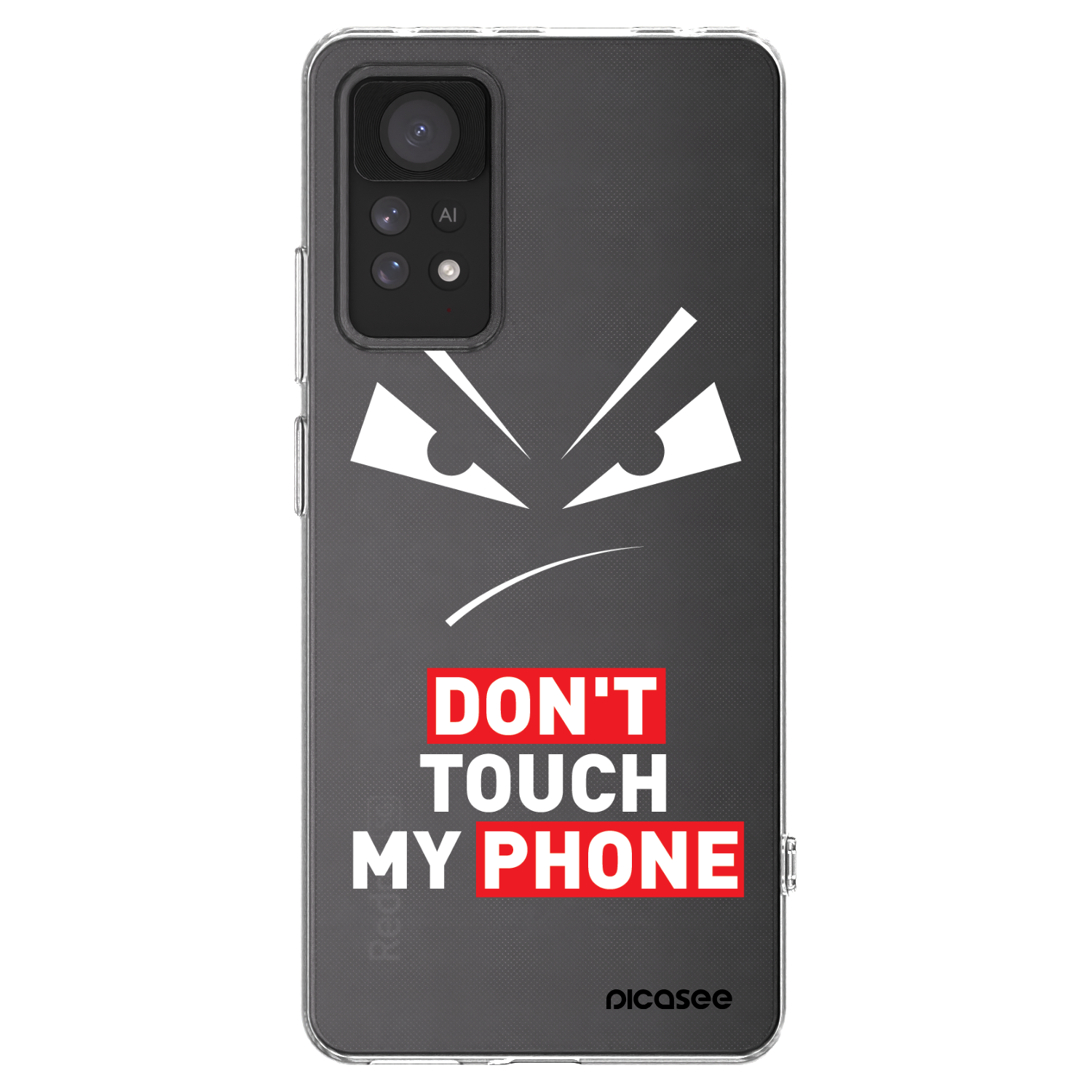 Picasee silikonový průhledný obal pro Xiaomi Redmi Note 11 Pro 5G - Evil Eye - Transparent