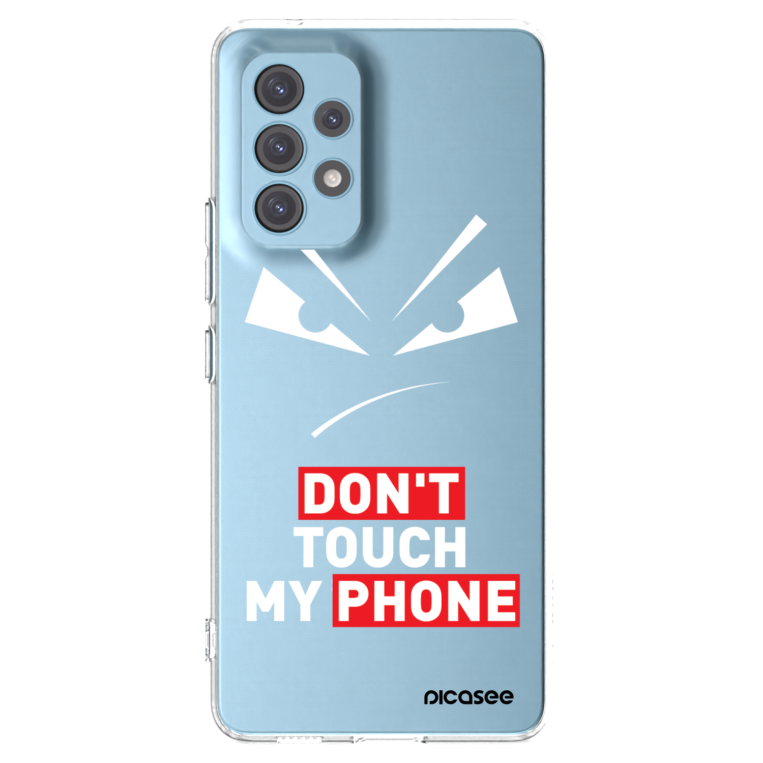 Picasee silikonový průhledný obal pro Samsung Galaxy A53 5G A536 - Evil Eye - Transparent