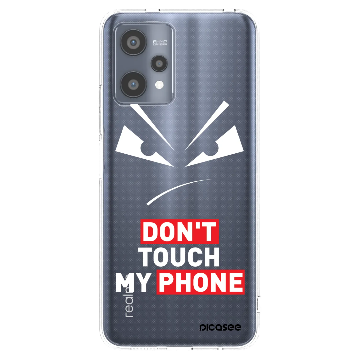 Picasee silikonový průhledný obal pro Realme 9 Pro 5G - Evil Eye - Transparent
