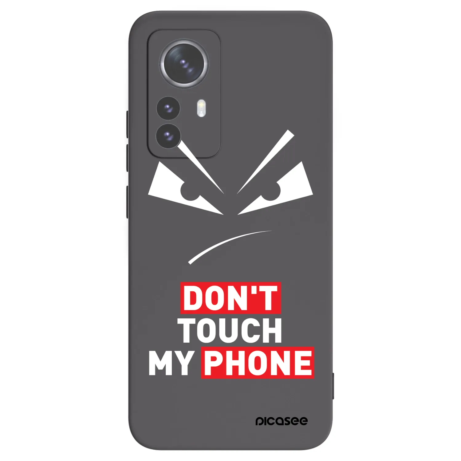 Picasee silikonový černý obal pro Xiaomi 12 Pro - Evil Eye - Transparent