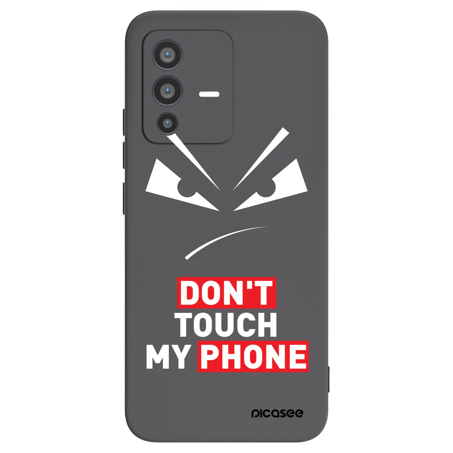 Picasee silikonový černý obal pro Vivo V23 5G - Evil Eye - Transparent