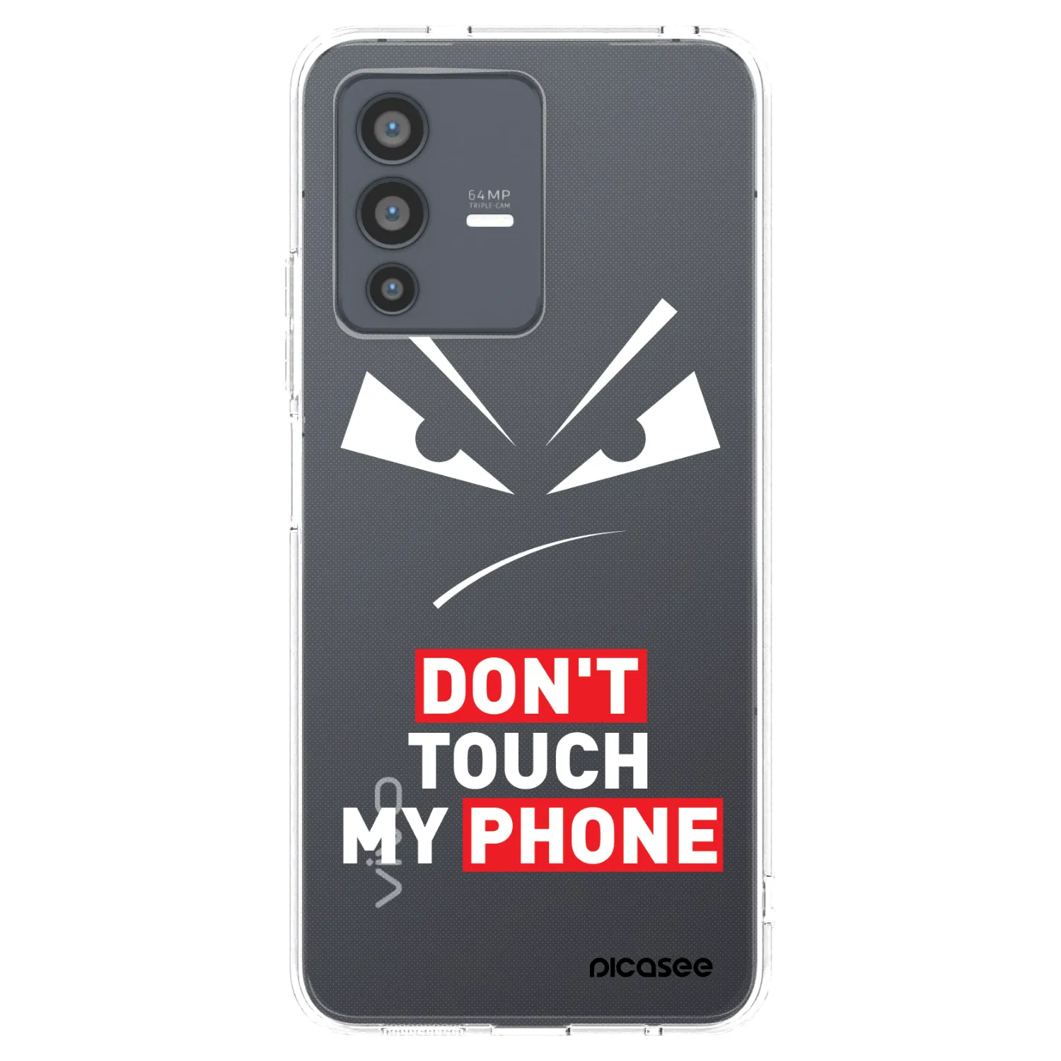 Picasee silikonový průhledný obal pro Vivo V23 5G - Evil Eye - Transparent