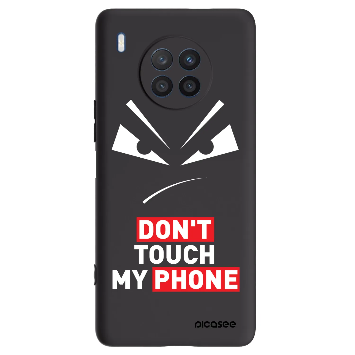 Picasee silikonový černý obal pro Honor 50 Lite - Evil Eye - Transparent